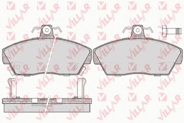 Комплект тормозных колодок, дисковый тормоз VILLAR 21522