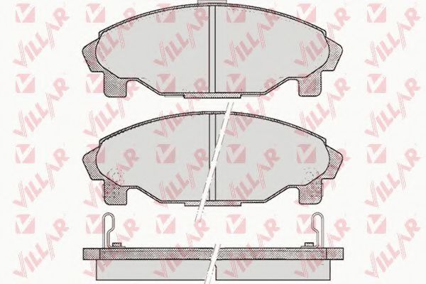 Комплект тормозных колодок, дисковый тормоз VILLAR 626.0457
