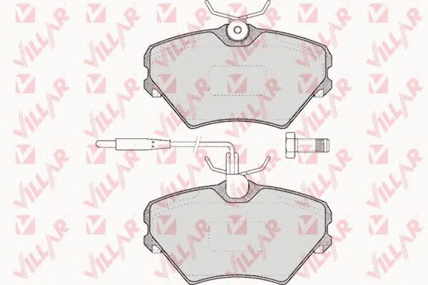 Комплект тормозных колодок, дисковый тормоз VILLAR 626.0469