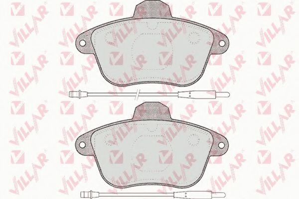 Комплект тормозных колодок, дисковый тормоз VILLAR 626.0478