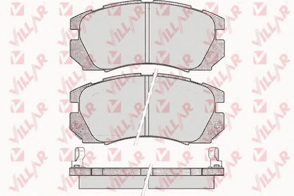 Комплект тормозных колодок, дисковый тормоз VILLAR 626.0479