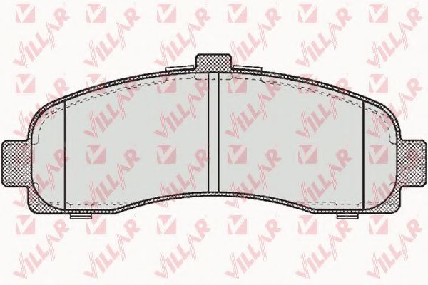 Комплект тормозных колодок, дисковый тормоз VILLAR 626.0539