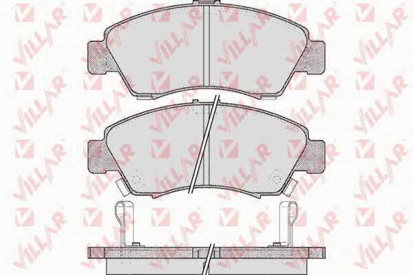 Комплект тормозных колодок, дисковый тормоз VILLAR 626.0558