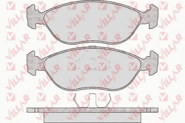 Комплект тормозных колодок, дисковый тормоз VILLAR 6260592