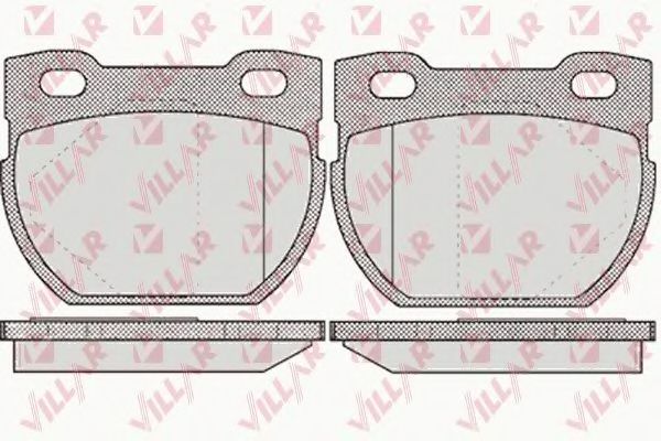 Комплект тормозных колодок, дисковый тормоз VILLAR 626.0611