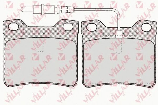 Комплект тормозных колодок, дисковый тормоз VILLAR 626.0623