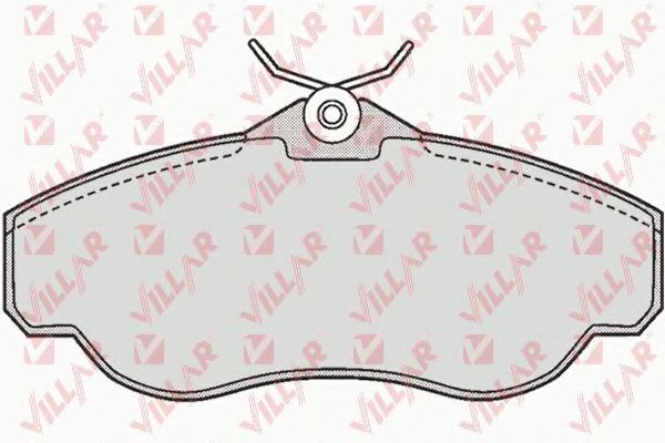 Комплект тормозных колодок, дисковый тормоз VILLAR 626.0728
