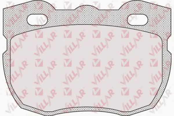 Комплект тормозных колодок, дисковый тормоз VILLAR 626.0742