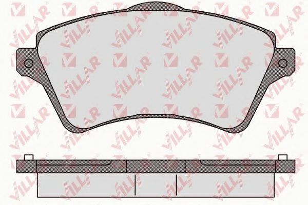 Комплект тормозных колодок, дисковый тормоз VILLAR 626.0833
