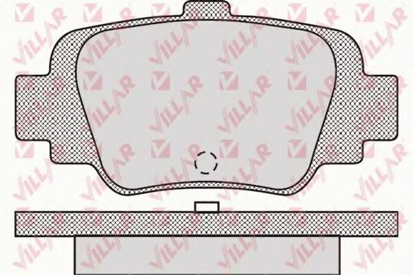 Комплект тормозных колодок, дисковый тормоз VILLAR 23454
