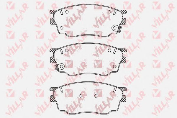 Комплект тормозных колодок, дисковый тормоз VILLAR 24248