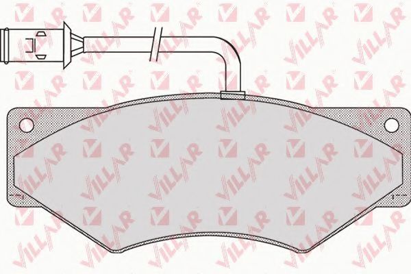 Комплект тормозных колодок, дисковый тормоз VILLAR 626.0879