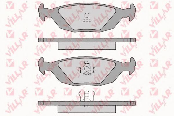 Комплект тормозных колодок, дисковый тормоз VILLAR 626.0887