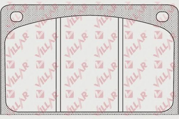 Комплект тормозных колодок, дисковый тормоз VILLAR 626.0918