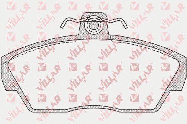 Комплект тормозных колодок, дисковый тормоз VILLAR 626.0922