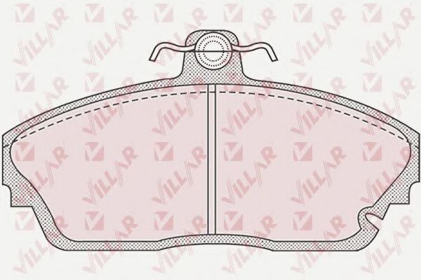 Комплект тормозных колодок, дисковый тормоз VILLAR 626.0924