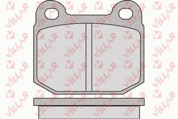 Комплект тормозных колодок, дисковый тормоз VILLAR 626.0947