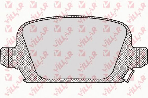 Комплект тормозных колодок, дисковый тормоз VILLAR 626.0998