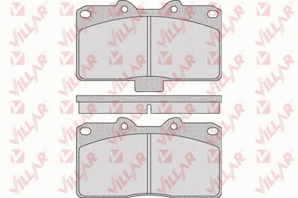 Комплект тормозных колодок, дисковый тормоз VILLAR 626.1026