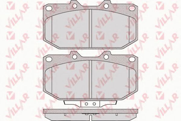 Комплект тормозных колодок, дисковый тормоз VILLAR 626.1049