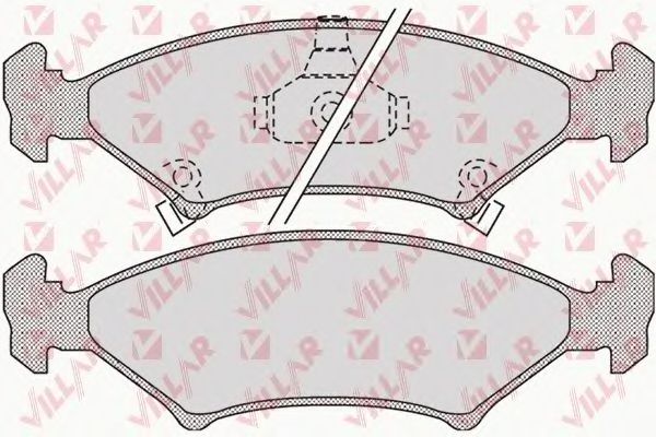 Комплект тормозных колодок, дисковый тормоз VILLAR 626.1067