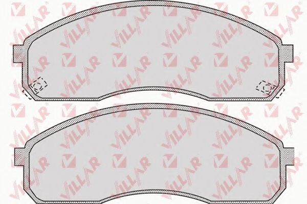 Комплект тормозных колодок, дисковый тормоз VILLAR 23649