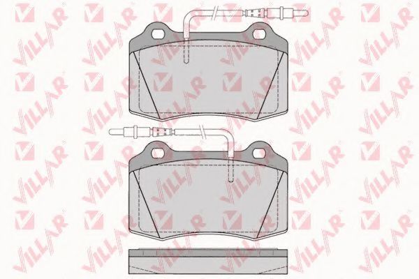 Комплект тормозных колодок, дисковый тормоз VILLAR 23754