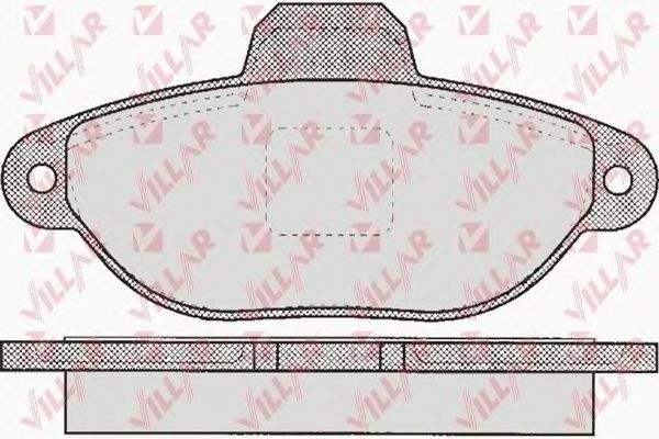 Комплект тормозных колодок, дисковый тормоз VILLAR 626.1191