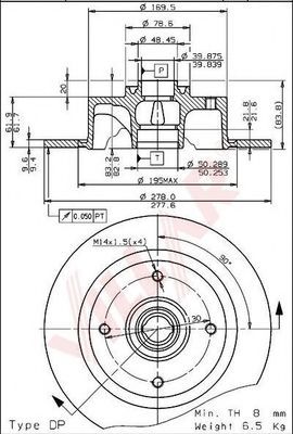 Тормозной диск sbs 15760