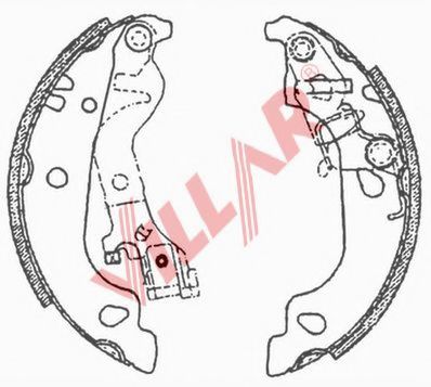 Комплект тормозных колодок VILLAR 629.0709