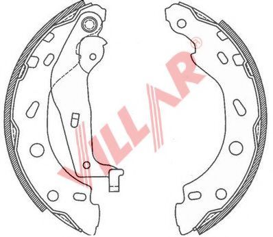 Комплект тормозных колодок VILLAR 629.0792