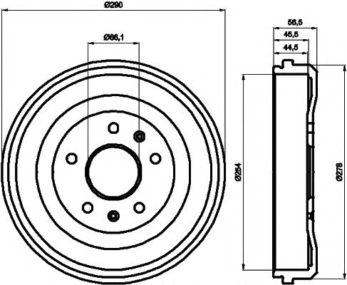 Тормозной барабан HELLA PAGID 8DT 355 300-901