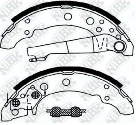 Комплект тормозных колодок NiBK FN0505