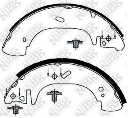 Комплект тормозных колодок NiBK FN0543
