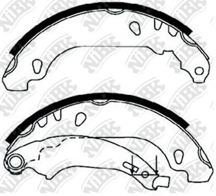 Комплект тормозных колодок NiBK FN0557