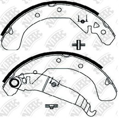 Комплект тормозных колодок NiBK FN0599