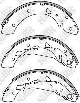 Комплект тормозных колодок NiBK FN2347