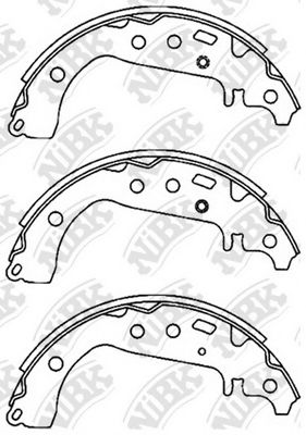 Комплект тормозных колодок NiBK FN2383