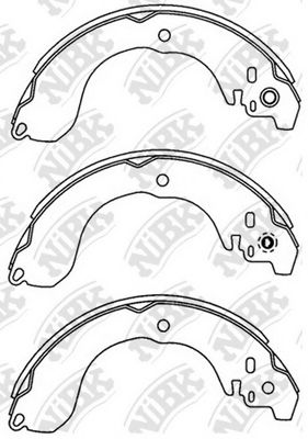 Комплект тормозных колодок NiBK FN2398