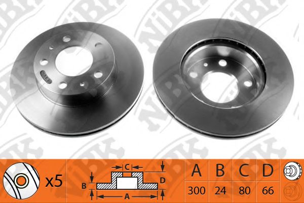 Тормозной диск NiBK RN1065