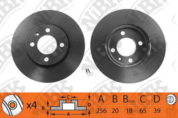 Тормозной диск NiBK RN1280
