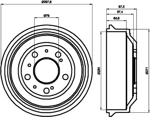 Тормозной барабан MINTEX MBD037