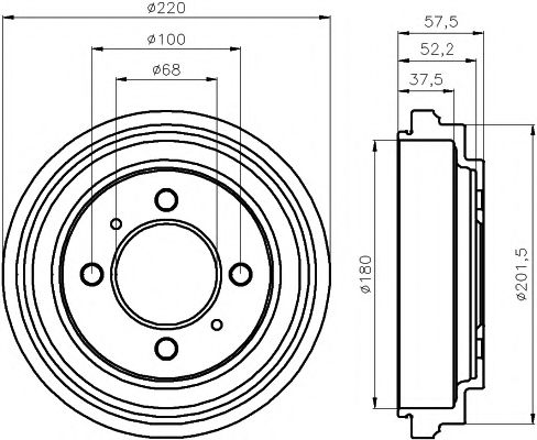 Тормозной барабан MINTEX MBD050