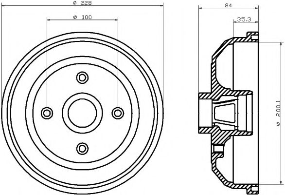 Тормозной барабан MINTEX MBD047