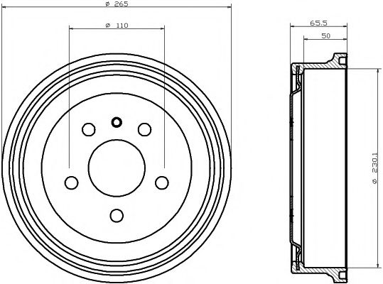 Тормозной барабан MINTEX MBD063