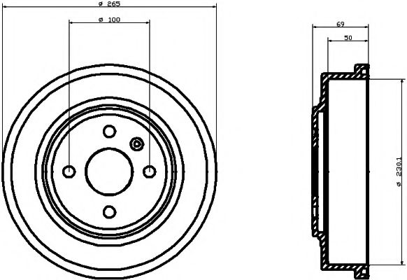 Тормозной барабан MINTEX MBD286