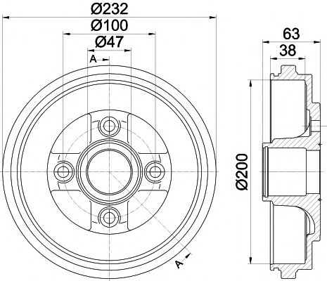 Тормозной барабан MINTEX MBD311