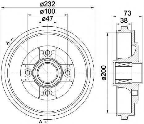 Тормозной барабан MINTEX MBD257