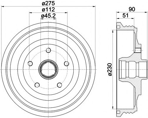 Тормозной барабан MINTEX MBD297