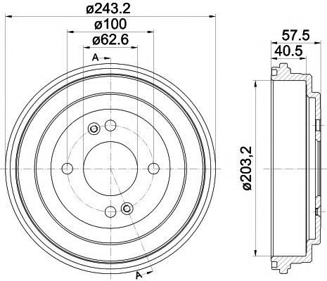 Тормозной барабан MINTEX MBD339